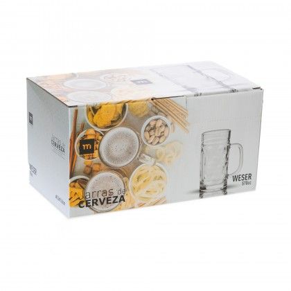 Caneca Cerveja Weser 570ml 8X16cm Pack 6