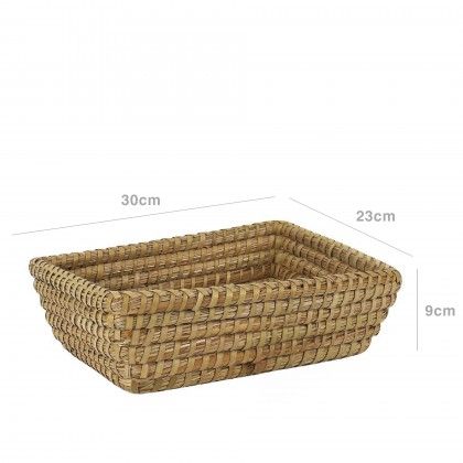 Cesto Vime Retangular 30X23X9cm