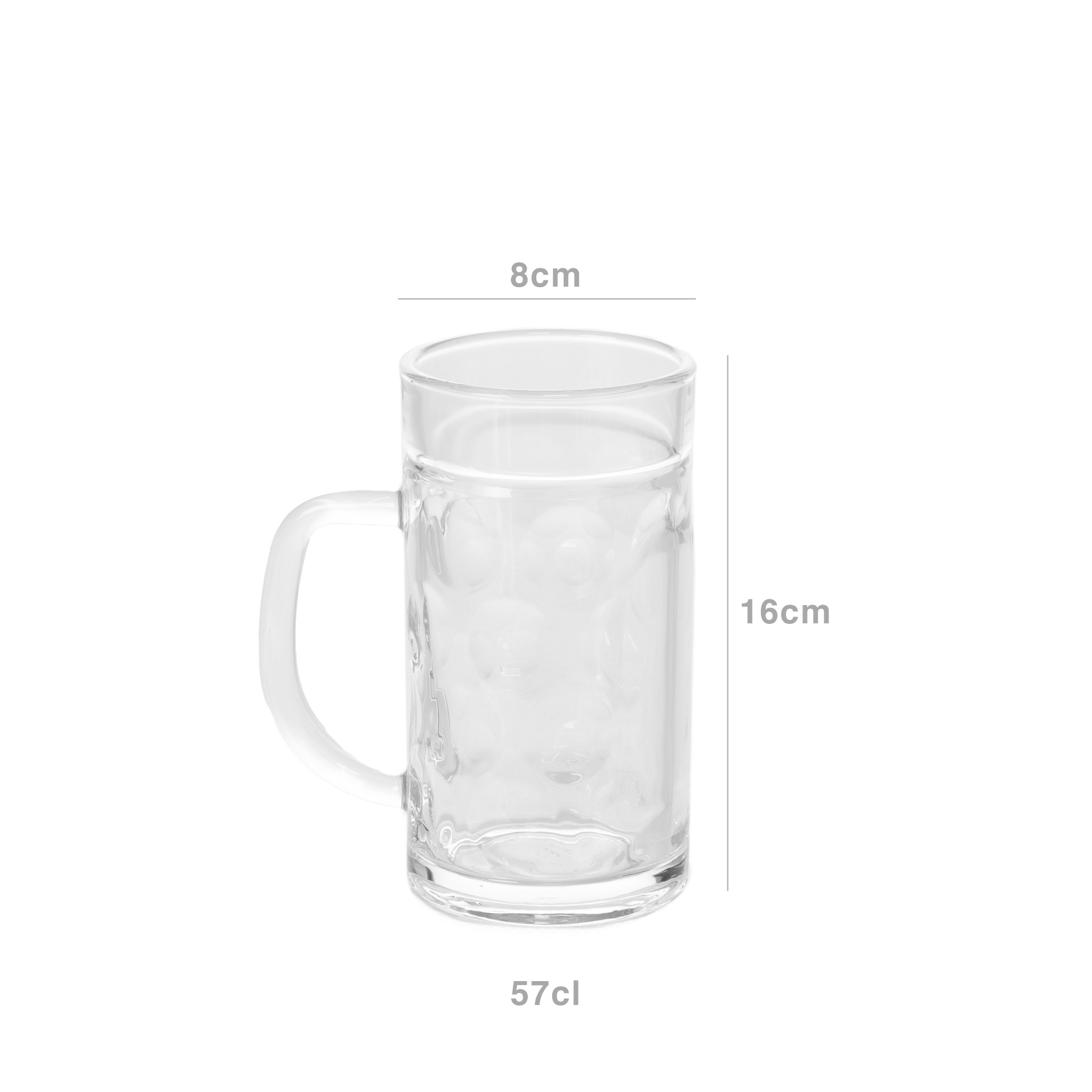 Caneca Cerveja Weser 570ml 8X16cm Pack 6