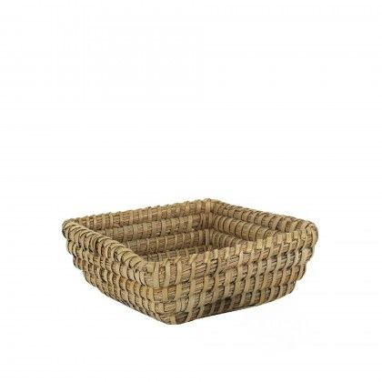 Cesto Vime Quadrado 22X22X8cm