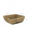 Cesto Vime Quadrado 22X22X8cm