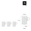 Chvena Caf Vidro Parker 85ml 7.5X5.3X7cm Pack 3