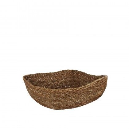 Cesto Vime Retangular Castanho Escuro 27X27X9cm