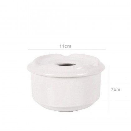 Cinzeiro gua Porcelana Redondo 11X7cm