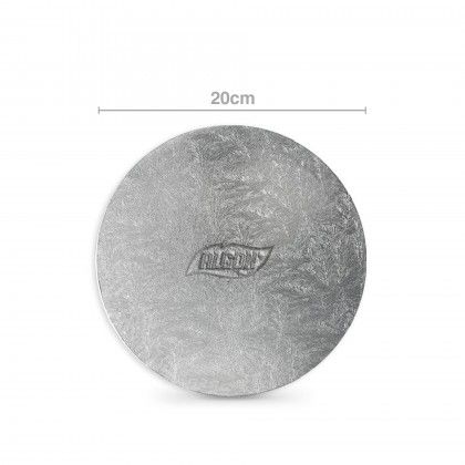 Base para Bolo Redondo Prateado 20cm
