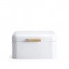 Caixa Po Metal Retro Branco 30.5X18X18cm