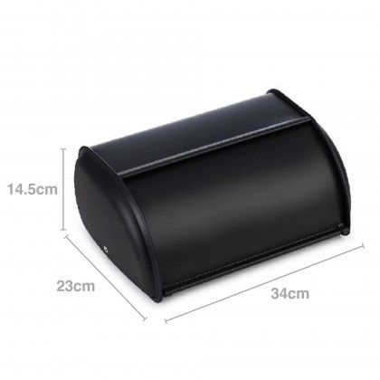 Caixa Po Metal Preto 34X23X14.5cm