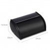 Caixa Po Metal Preto 34X23X14.5cm