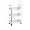 Carrinho Multifunções com 3 Cestos 45X25X77cm Carrinho Multifunções com 3 Cestos 45X25X77cm