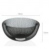 Cesta Metal Fruta Preto 30X30X15cm
