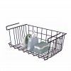 Cesto para Estante Cozinha 43X24.4X18.5cm Preto