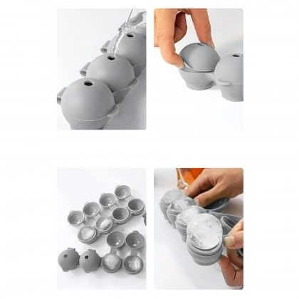 Cuvete Gelo Silicone Flex 4 Bolas 22X7X5cm
