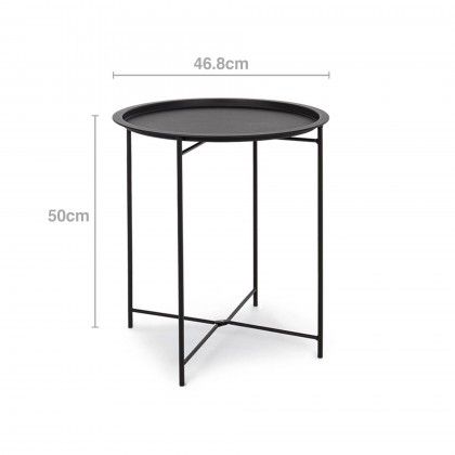 Mesa Apoio Metal Redonda 46.8X50cm