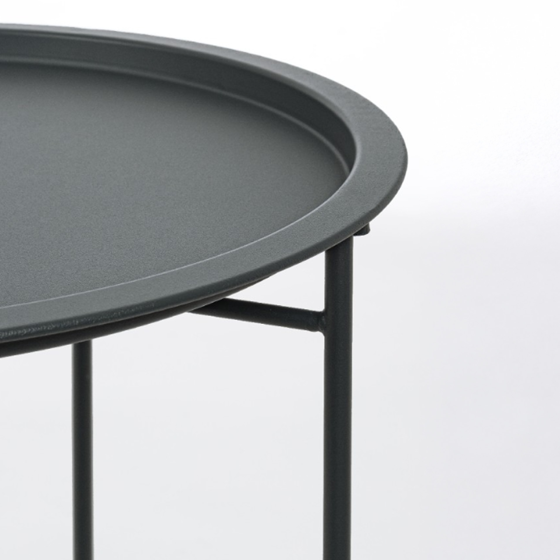 Mesa Apoio Metal Redonda 46.8X50cm