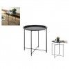 Mesa Apoio Metal Redonda 46.8X50cm