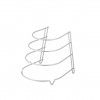 Organizador Frigideiras 24.5X27X23cm