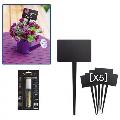 Marcador com Placa Decorativa 8X18cm Pack 5