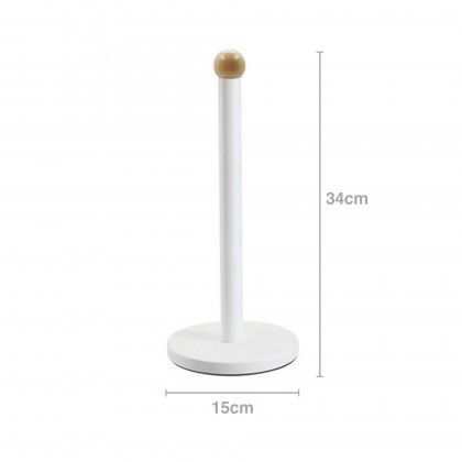 Porta Rolos Cozinha Retro 15X34cm Branco