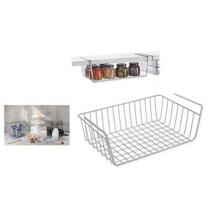 Cesto para Estante Cozinha 40.5X25.5X14cm Cinzento