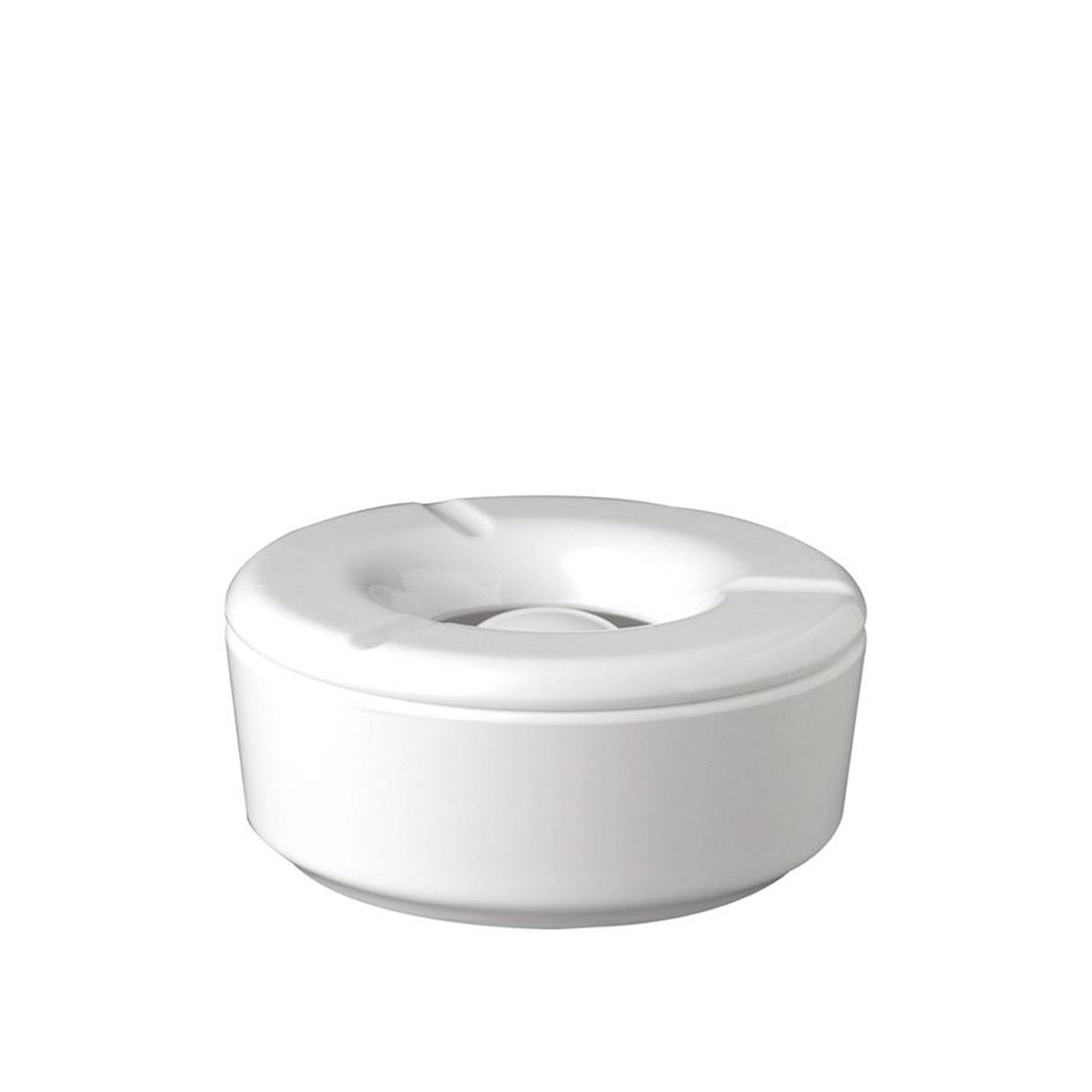 Cinzeiro Água Melamina Aps Branco 11.5X5cm
