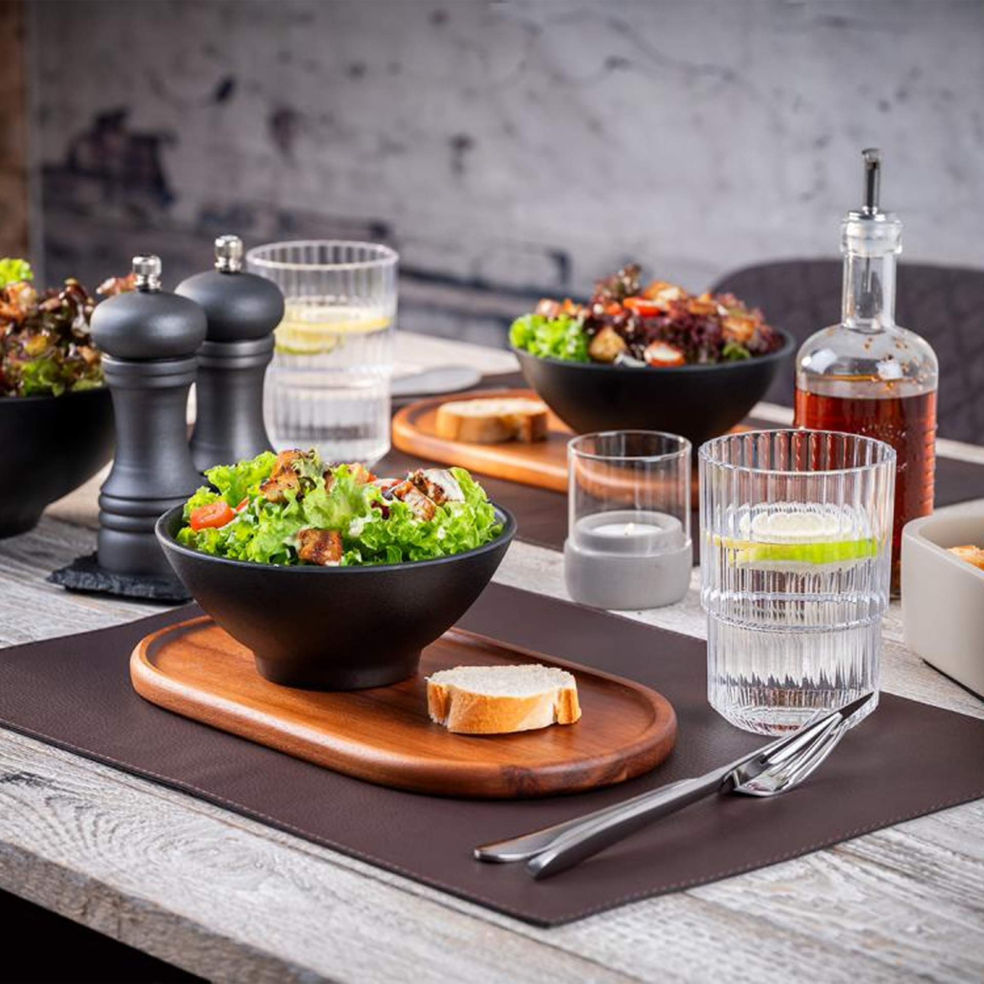 Individual Couro Sintético Castanho 45X32.5cm