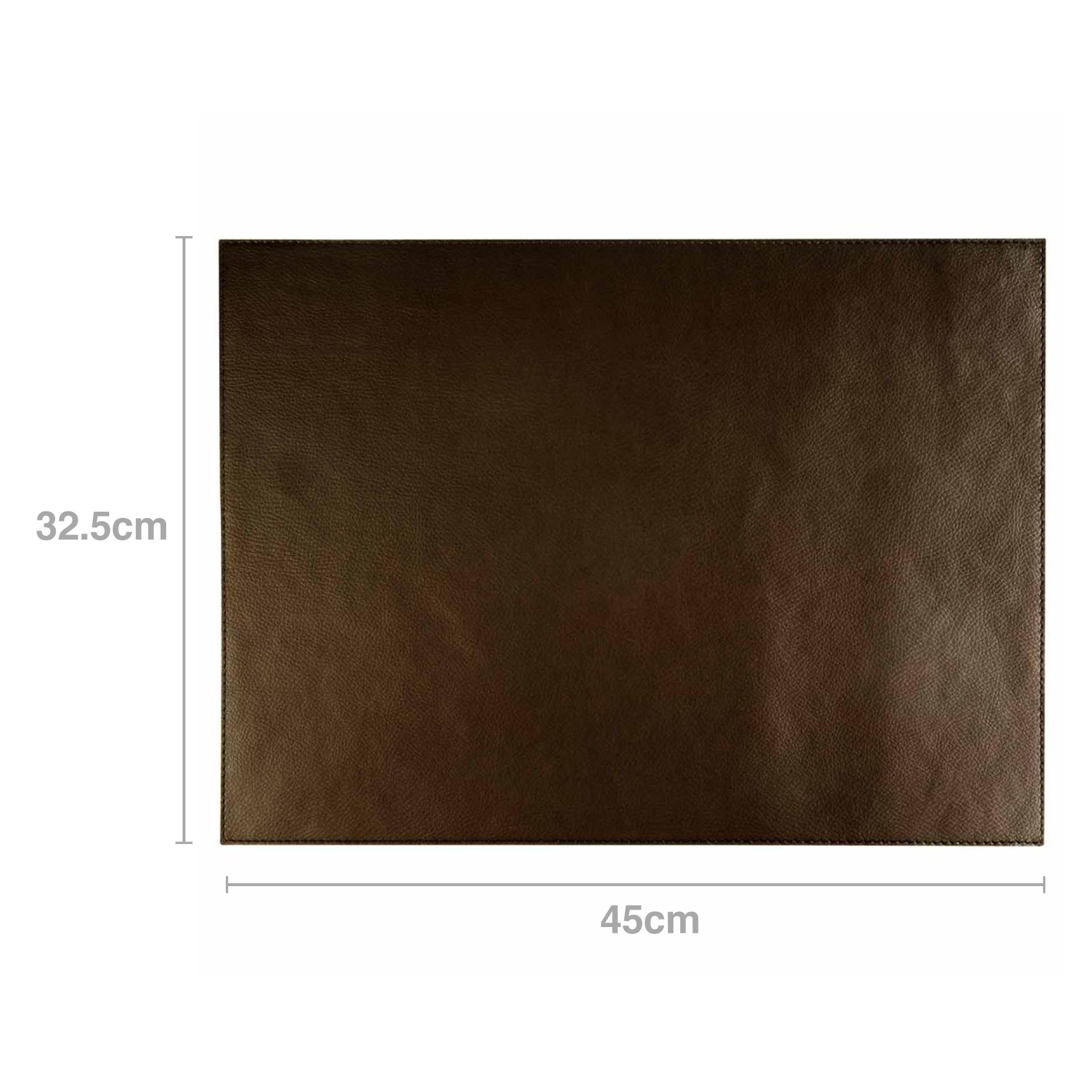 Individual Couro Sintético Castanho 45X32.5cm