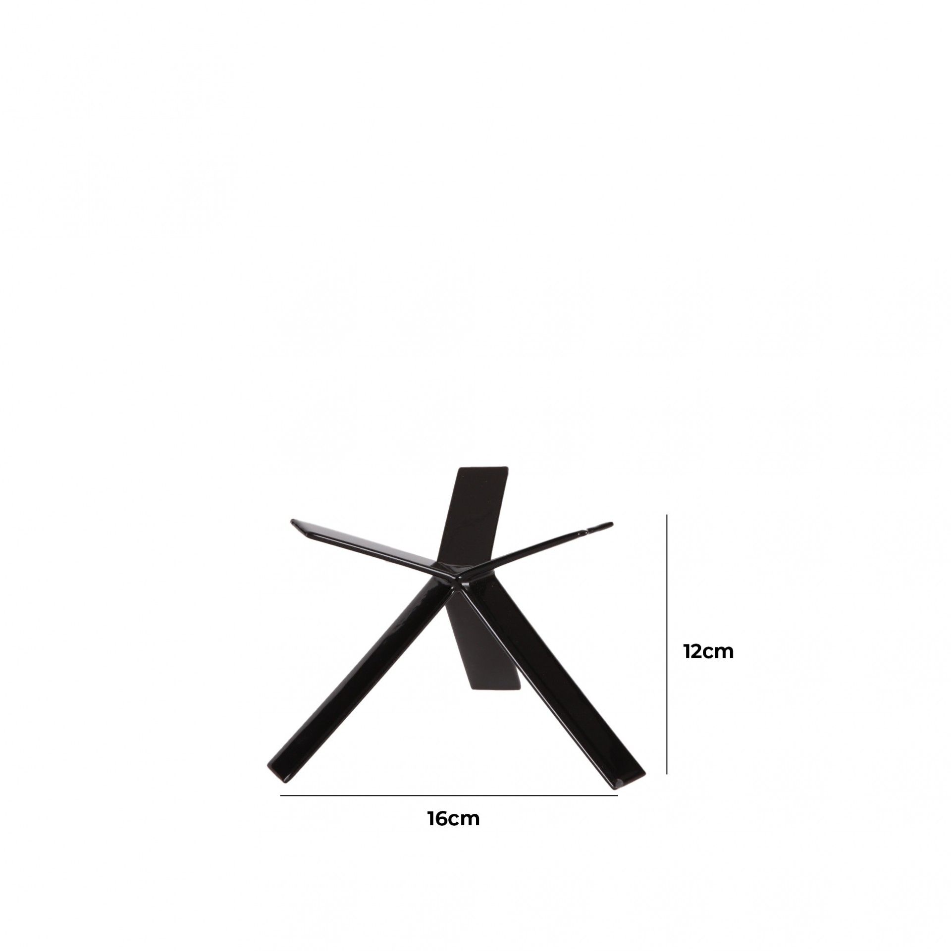 Suporte Buffet Metal Star Preto 16X16X12cm