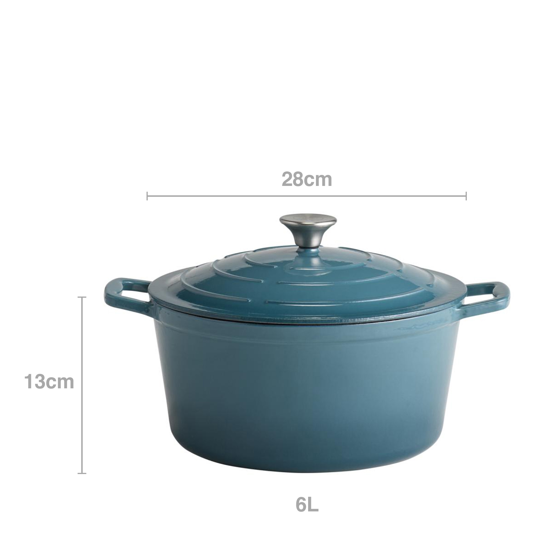 Caçarola Ferro Fundido 5 Stars 6L 28X13cm