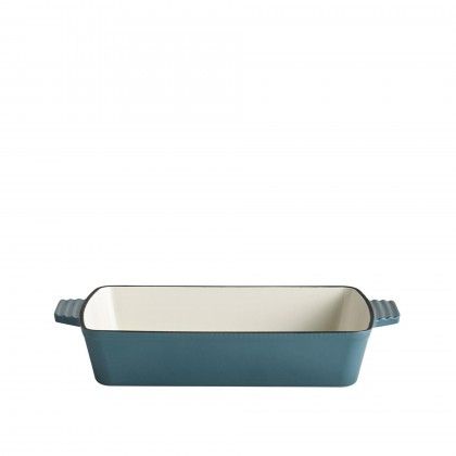 Assadeira Ferro Fundido 5 Stars Azul 3.5L 33X24X6.5cm