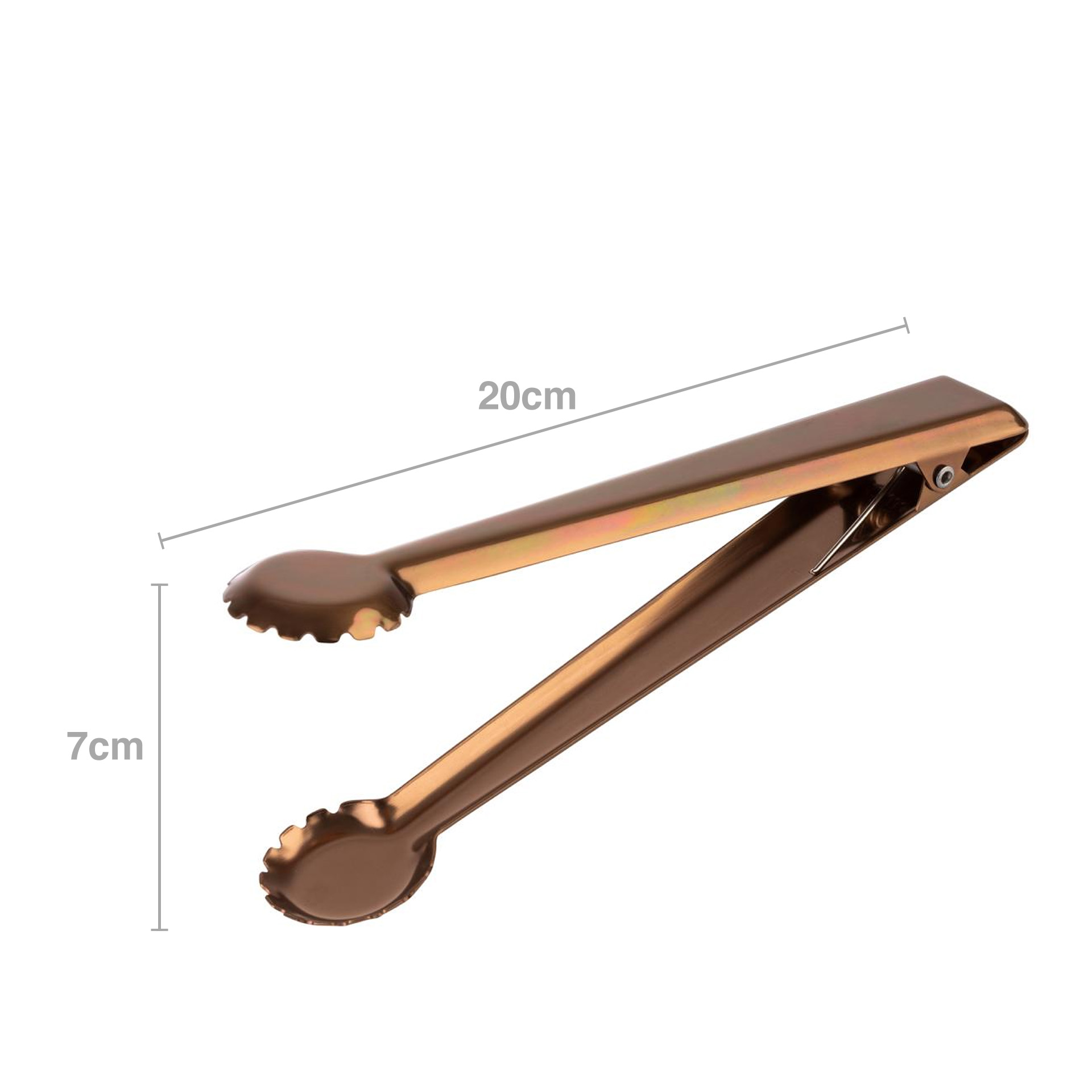 Pinça Gelo Cobre 7X20cm