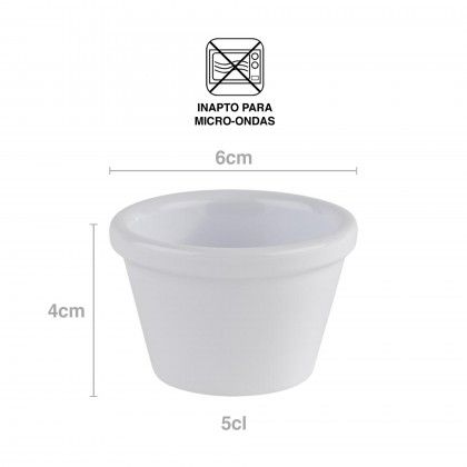 Taa Molho Friendly Redondo Branco 5cl 6X4cm