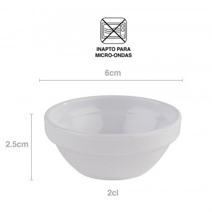 Taa Molho Friendly Redondo Branco 2cl 6X2.5cm