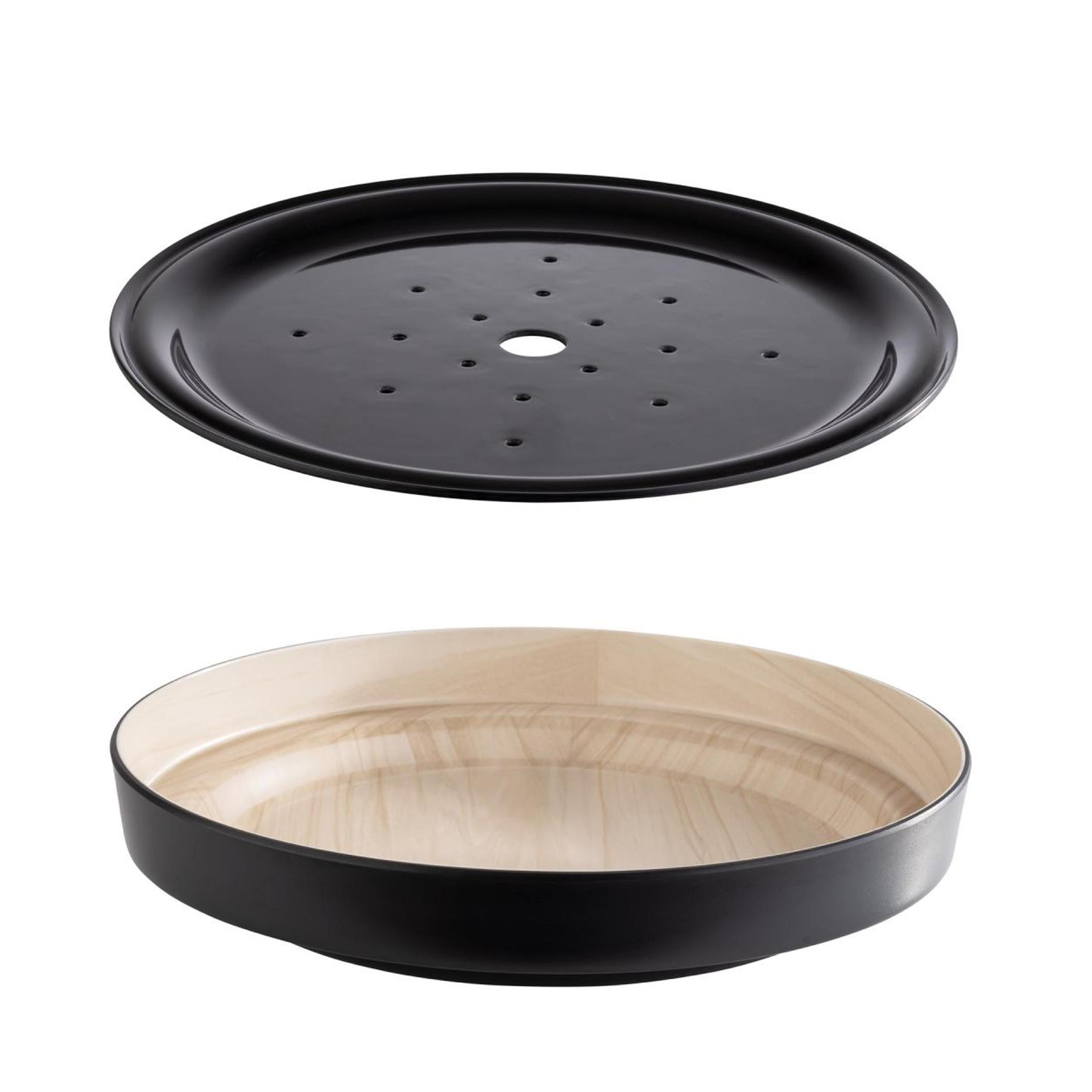 Taça + Bandeja Melamina Frida Redondo 33X6cm