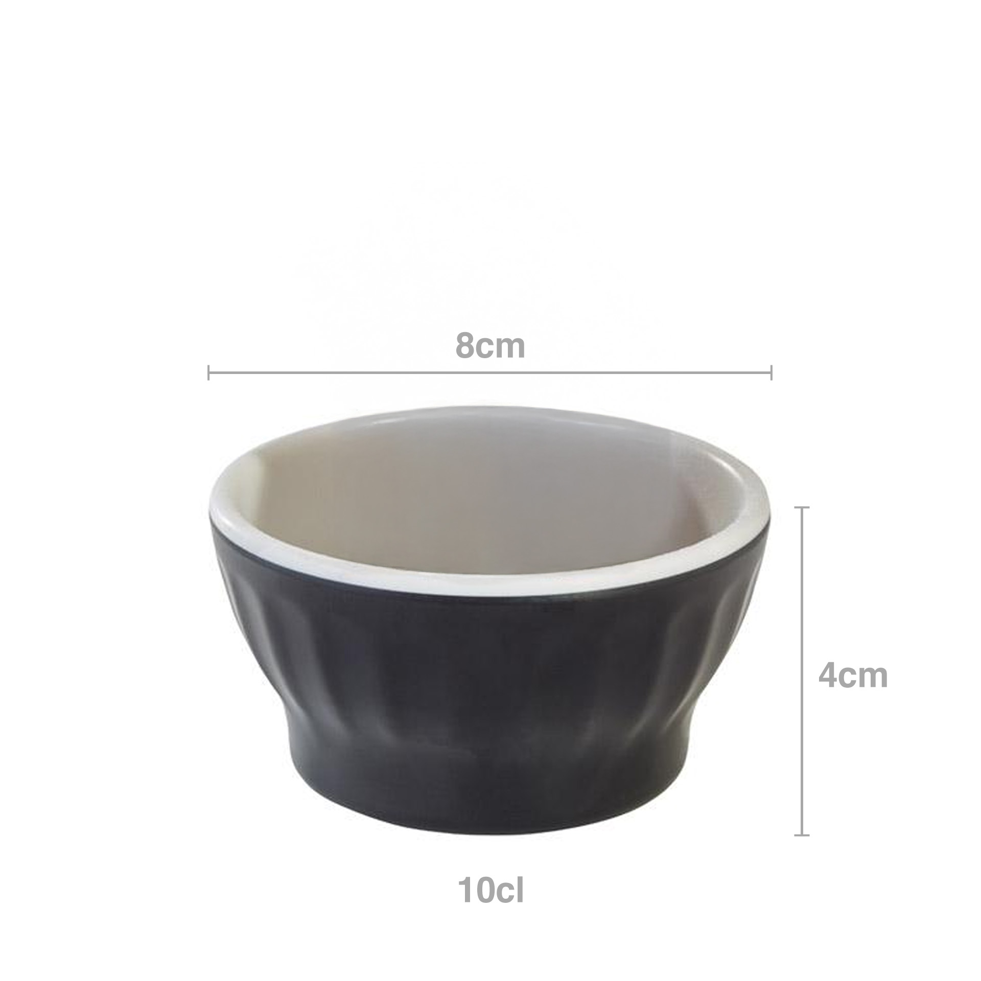 Taça Melamina Halftone Redondo 100ml 8X4cm