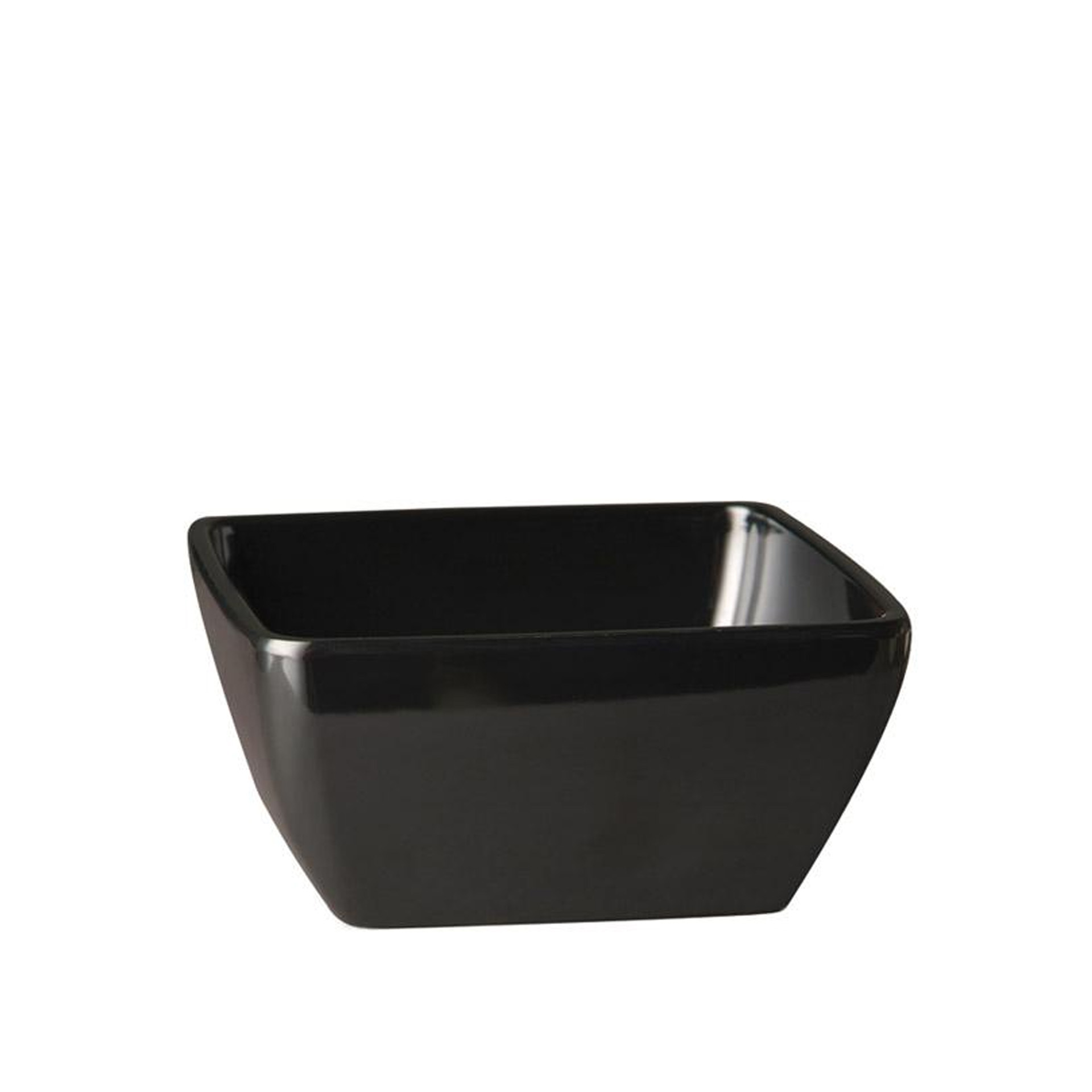 Taça Melamina Pure Quadrado Preto 14cl 9X9X4cm