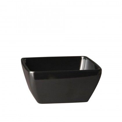 Taa Melamina Pure Quadrado Preto 14cl 9X9X4cm