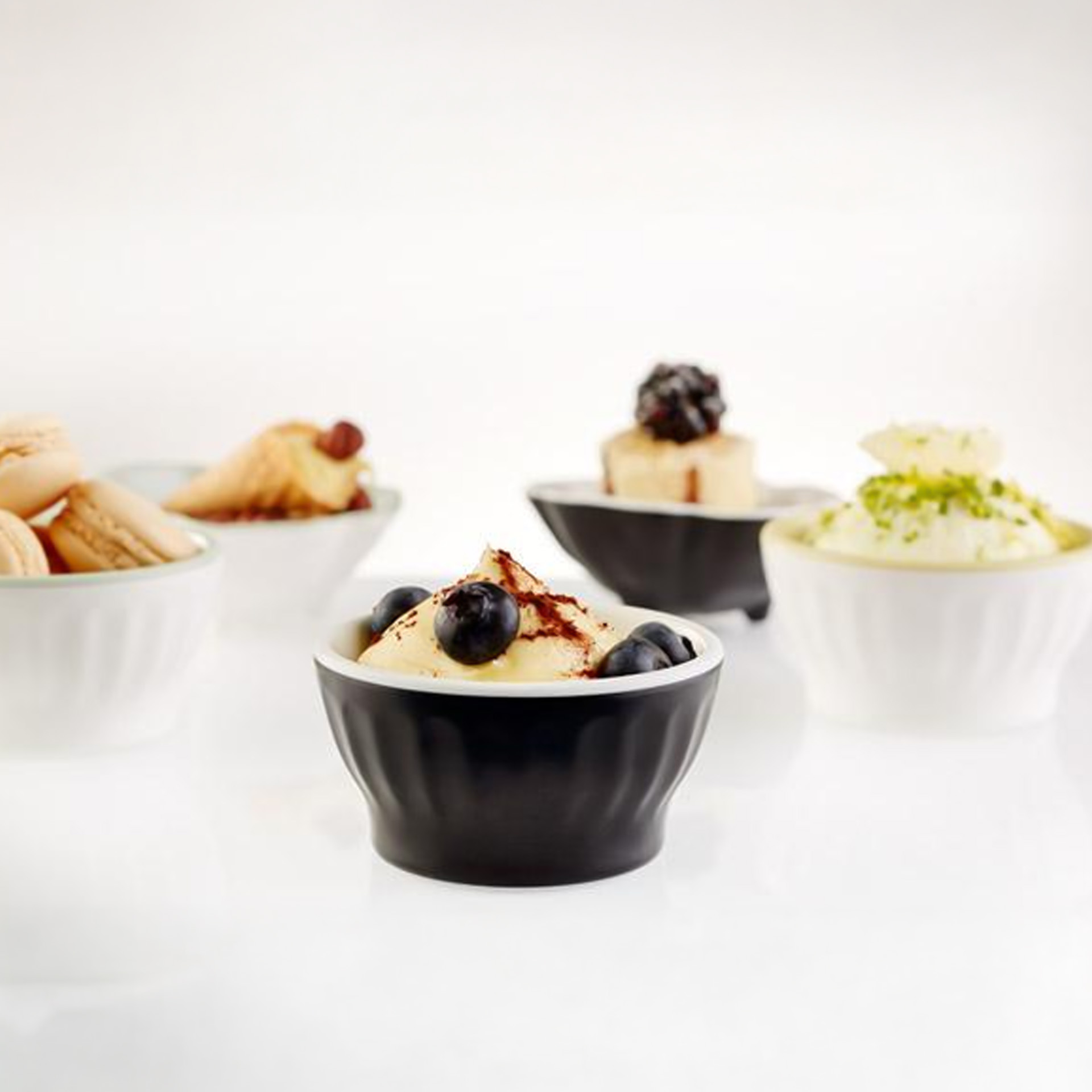 Taça Melamina Halftone Redondo 100ml 8X4cm