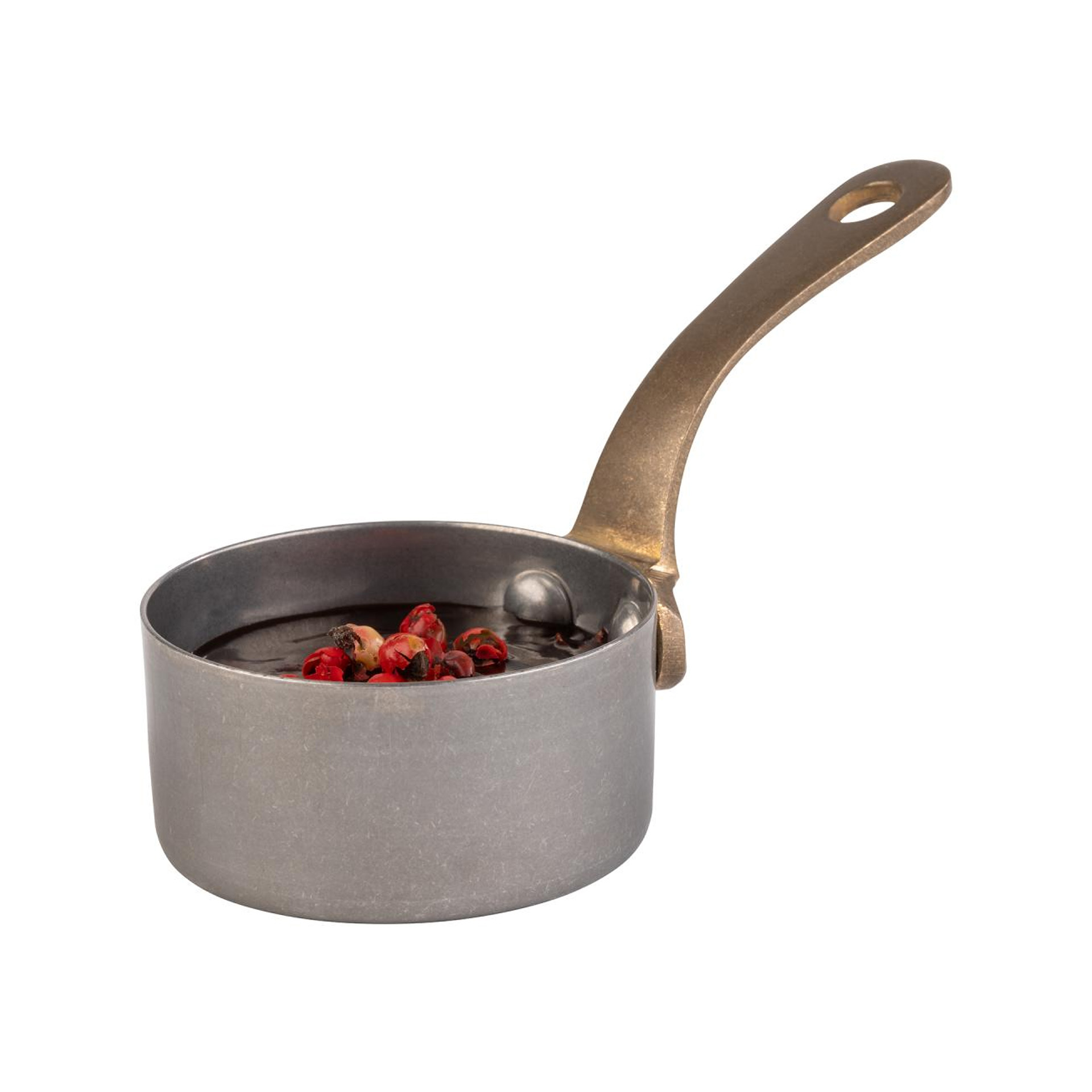 Caçarola Servir Inox Antique Redondo 50ml 5.5X2.5cm