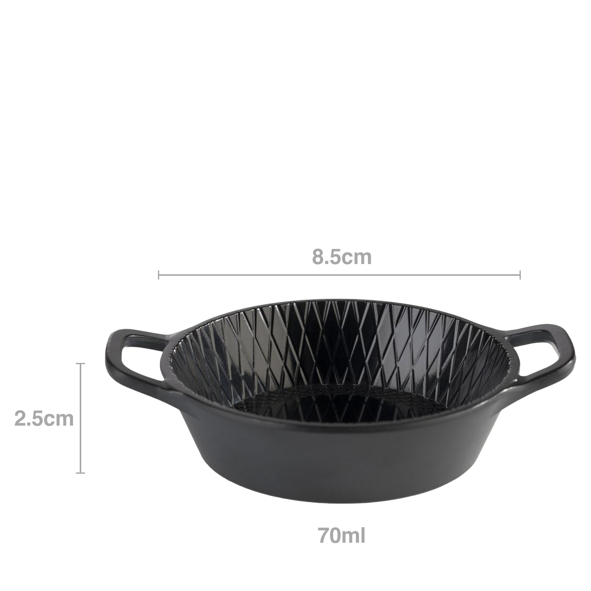 Caçarola Servir Melamina 70ml 8.5X2.5cm