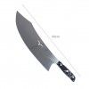 Faca Talho Cabo Acrlico Sico Efeito Mrmore Preto 34cm