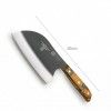 Faca Srvia Cabo Acrlico Sico Efeito Mrmore Laranja 20cm