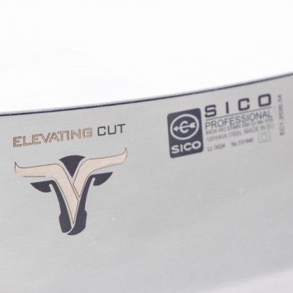 Faca Srvia Cabo Acrlico Sico Efeito Mrmore Creme 20cm