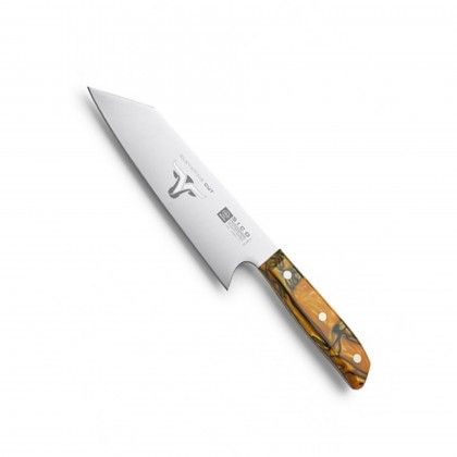 Faca Chefe Cabo Acrílico Sico Efeito Mármore Laranja 20cm Faca Chefe Cabo Acrílico Sico Efeito Mármore Laranja 20cm