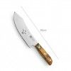 Faca Chefe Cabo Acrlico Sico Efeito Mrmore Laranja 20cm
