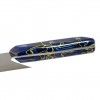 Faca Chefe Cabo Acrlico Sico Efeito Mrmore Azul 20cm