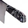 Faca Chefe Cabo Acrlico Sico Efeito Mrmore Preto 20cm