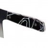 Faca Chefe Cabo Acrlico Sico Efeito Mrmore Preto 20cm