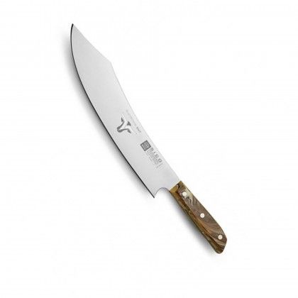 Faca Chefe Cabo Acrlico Sico Efeito Mrmore Creme 30cm