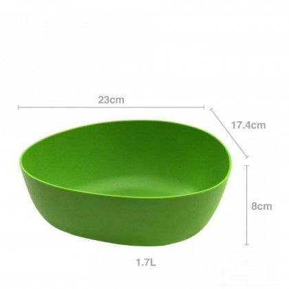 Tigela Melamina Karola Verde 1700ml 23X17.4X8cm