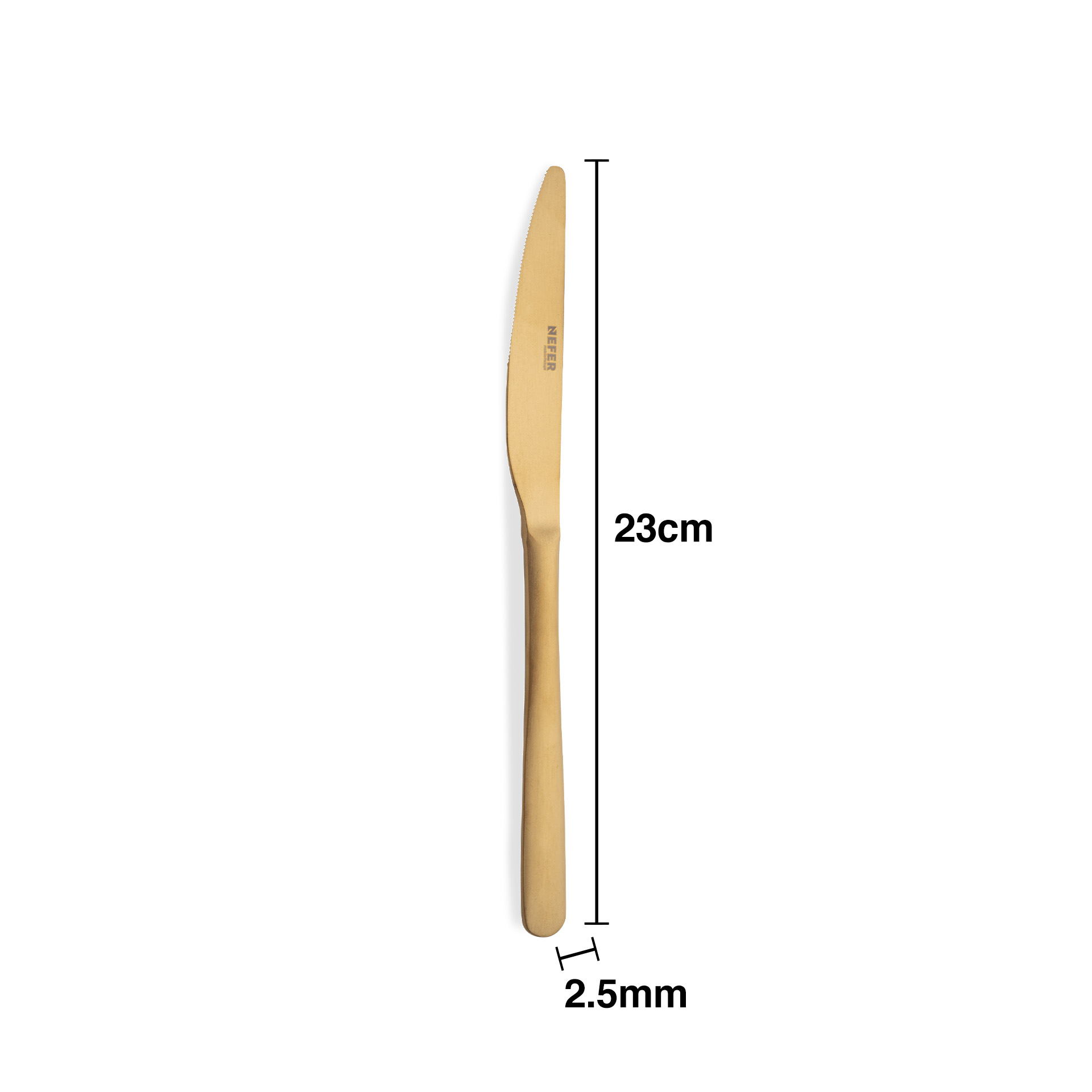 Faca Inox Stuttgart Gold Mesa 2.5mmX23cm